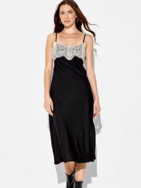 Wild Fable Lace Trim Midi Slip Dress. Sz XXL.